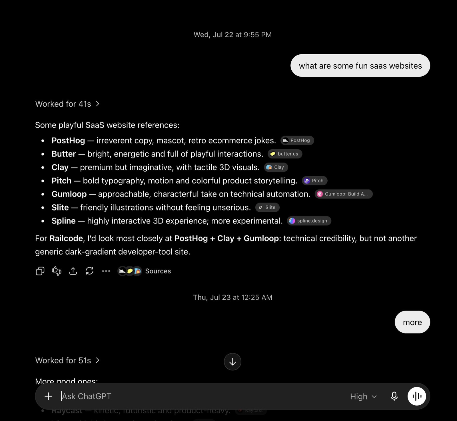 深夜消息线程要求更多设计迭代